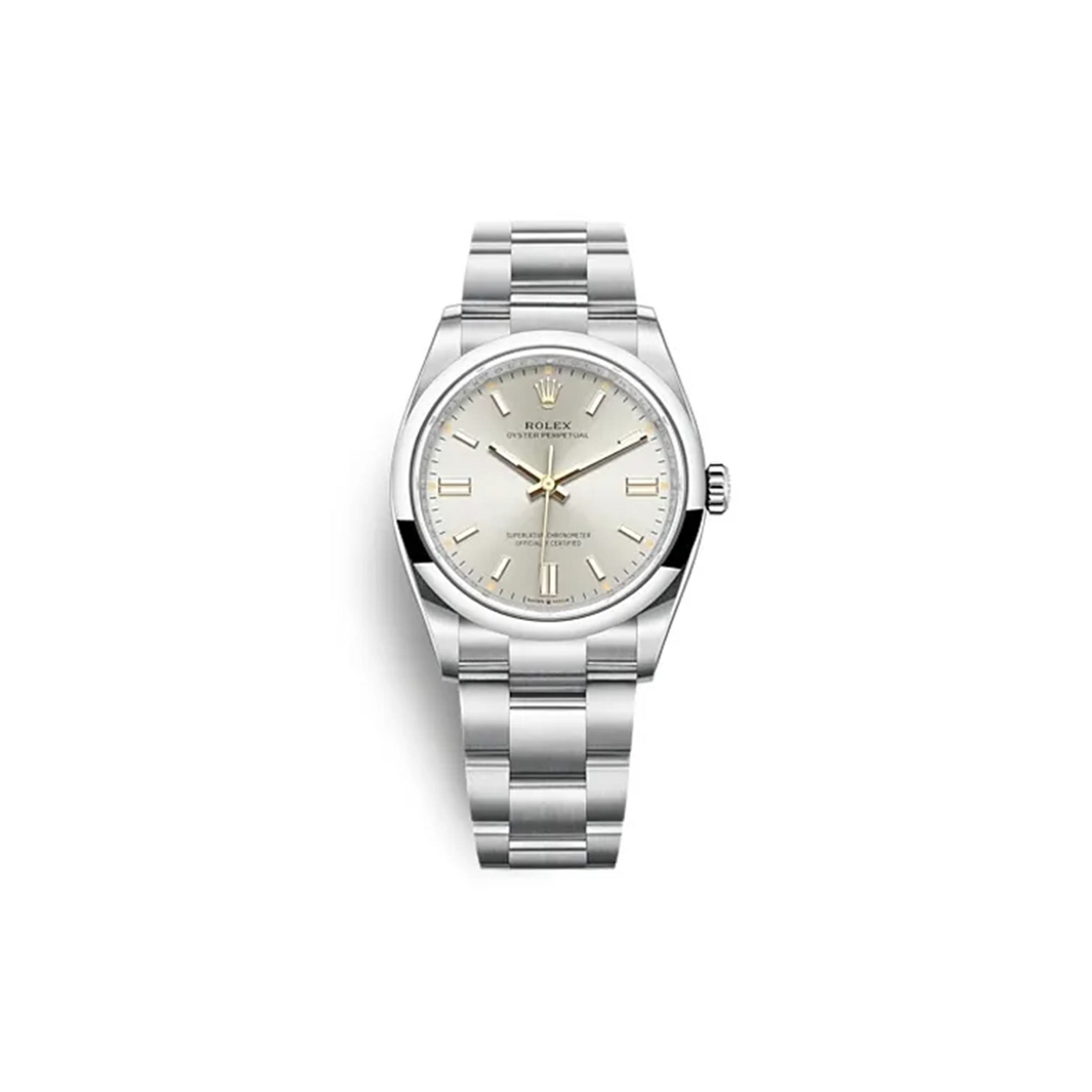 ROLEX OYSTER PERPETUAL SILVER DIAL 36MM  WATCH M126000-0001